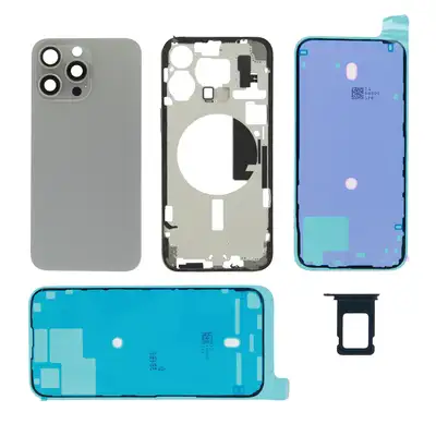 Klapka baterii kit (excl. Logo) - Szara; do iPhone 15 Pro Max