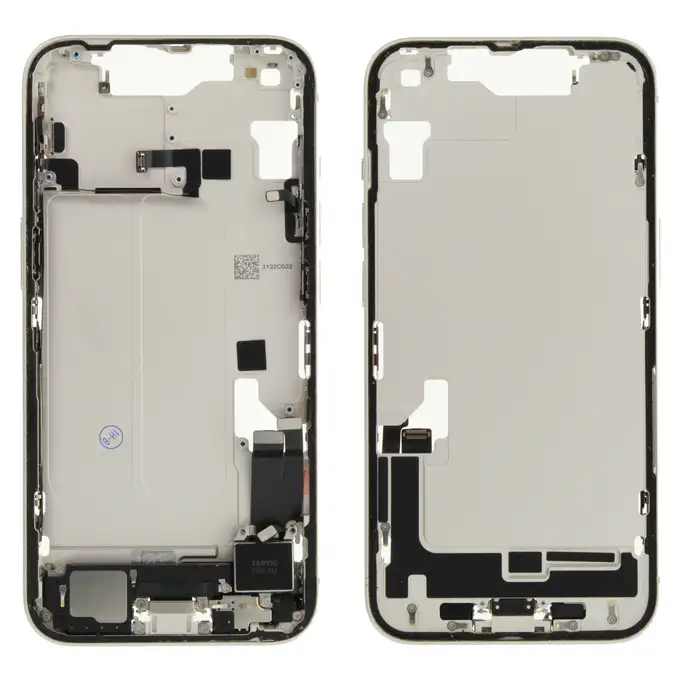Korpus środkowy (Pulled A) incl. small parts - Biały; do iPhone 14