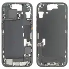Korpus środkowy (Pulled B) incl. small parts - Czarny; do iPhone 15