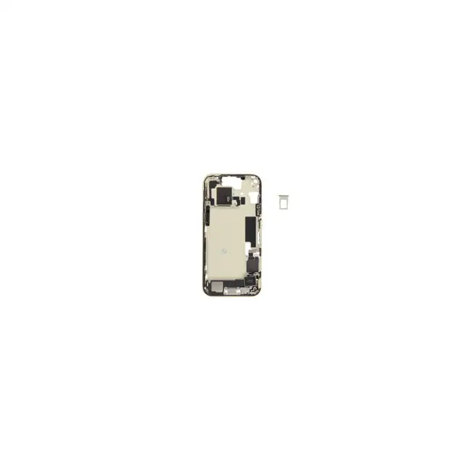 Korpus środkowy (Pulled B) incl. small parts - Żółty; do iPhone 15