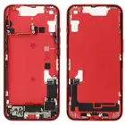 Korpus środkowy (Pulled C) incl. small parts - Czerwony; do iPhone 14