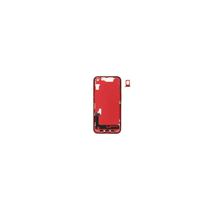 Korpus środkowy (Pulled C) incl. small parts - Czerwony; do iPhone 14