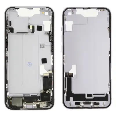 Korpus środkowy (Pulled C) incl. small parts - Fioletowy; do iPhone 14