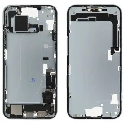 Korpus środkowy (Pulled C) incl. small parts - Niebieski; do iPhone 15 Plus
