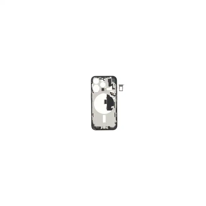 Korpus środkowy (Pulled C) incl. small parts - Niebieski; do iPhone 15 Pro