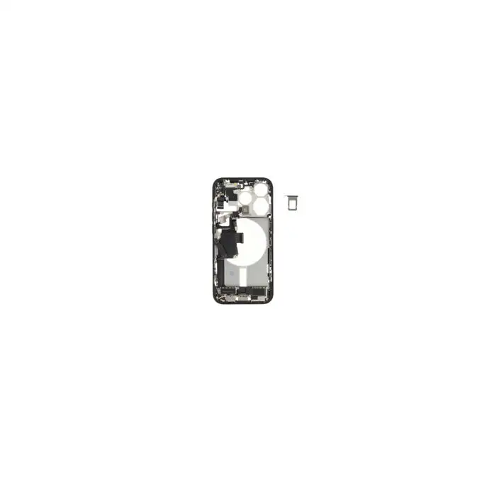 Korpus środkowy (Pulled C) incl. small parts - Niebieski; do iPhone 15 Pro