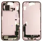 Korpus środkowy (Pulled C) incl. small parts - Różowy; do iPhone 15 Plus