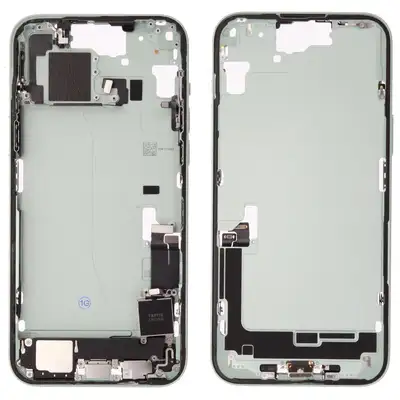 Korpus środkowy (Pulled C) incl. small parts - Zielony; do iPhone 15 Plus