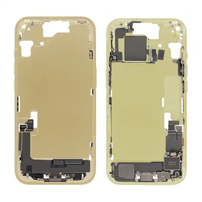 Korpus środkowy (Pulled) - Żółty; do iPhone 15