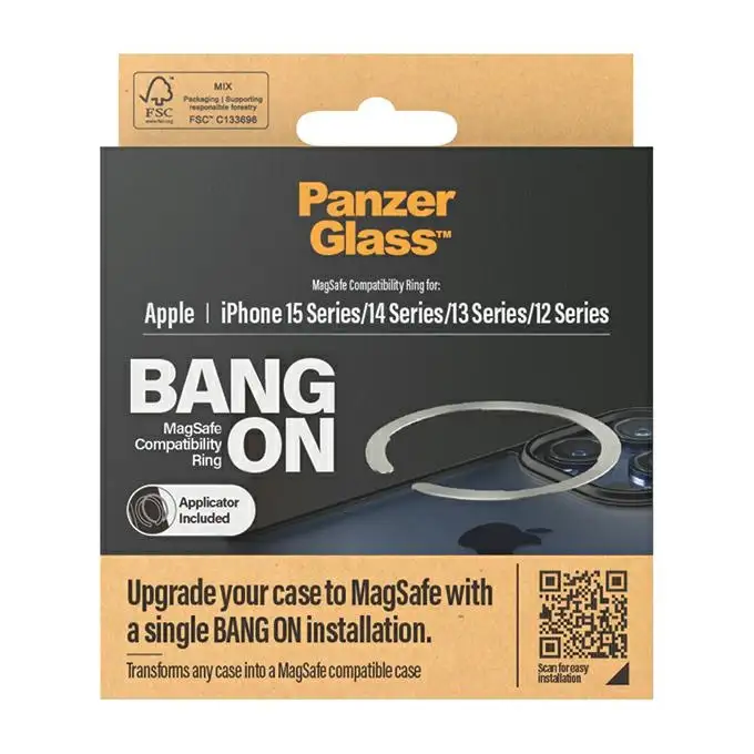 PanzerGlass Bang ON Magsafe Compatibility Ring for iPhone 12 / 13 / 14 / 15 1189