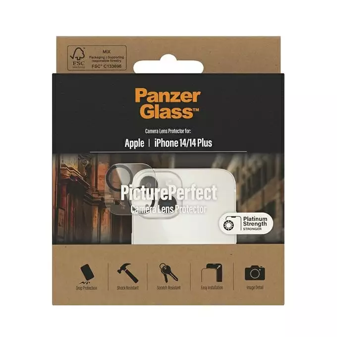 PanzerGlass Camera Protector iPhone 14 / 14 Plus Platinium Strength 0399