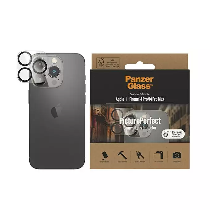 PanzerGlass Camera Protector iPhone 14 Pro / 14 Pro Max Platinium Strength 0400