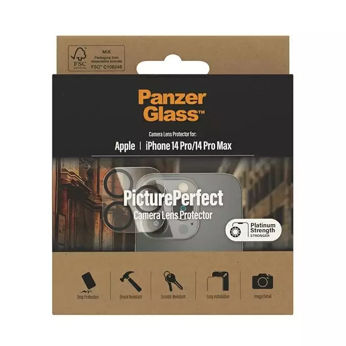 PanzerGlass Camera Protector iPhone 14 Pro / 14 Pro Max Platinium Strength 0400