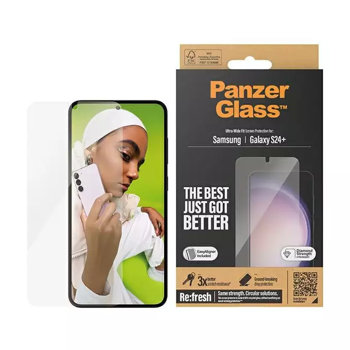 PanzerGlass Ultra-Wide Fit Sam S24+ S926 Screen Protection 7351 z aplikatorem