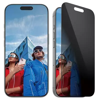 Szkło hartowane do IPhone 16 Pro z filtrem prywatyzującym PanzerGlass Ultra-Wide Fit
