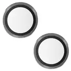 Szkło na obiektyw do iPhone 15 | 15 Plus PanzerGlass Hoops czarny