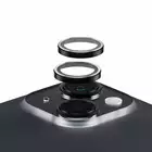 Szkło na obiektyw do iPhone 15 | 15 Plus PanzerGlass Hoops czarny