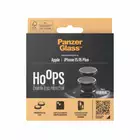 Szkło na obiektyw do iPhone 15 | 15 Plus PanzerGlass Hoops czarny