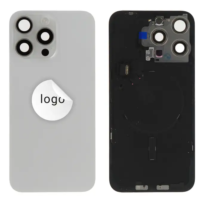 Tylne szkło (Pulled B) - Biały; do iPhone 15 Pro Max