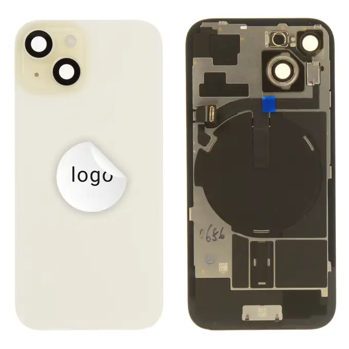Tylne szkło (Pulled C) - Żółty; do iPhone 15