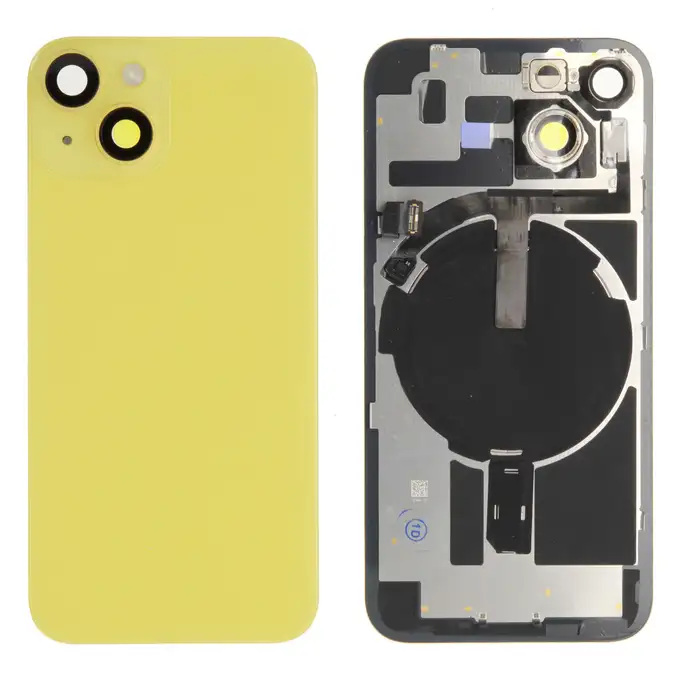 Tylne szkło (excl. Logo) - Żółty; do iPhone 14