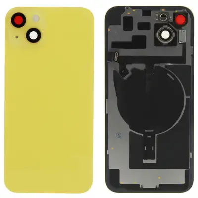 Tylne szkło (excl. Logo) - Żółty; do iPhone 14 Plus