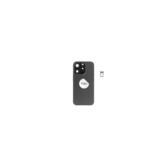 Klapka baterii (Pulled A) incl. small parts - Czarna; do iPhone 15 Pro