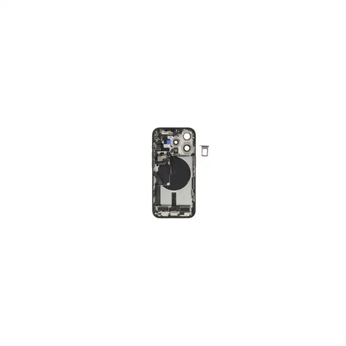Klapka baterii (Pulled A) incl. small parts - Czarna; do iPhone 15 Pro