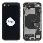 Klapka baterii (Pulled A) incl. small parts - Czarna; do iPhone SE (2022)