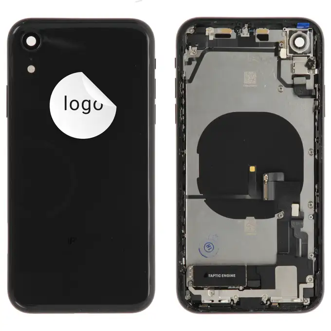Klapka baterii (Pulled A) incl. small parts - Czarna; do iPhone XR