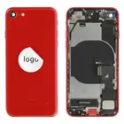 Klapka baterii (Pulled A) incl. small parts - Czerwona; do iPhone SE (2022)