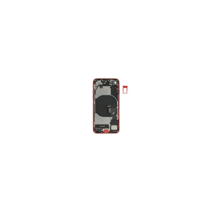 Klapka baterii (Pulled A) incl. small parts - Czerwona; do iPhone SE (2022)