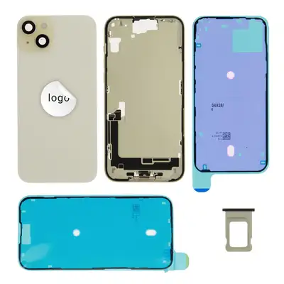 Klapka baterii (Pulled A) incl. small parts - Żółta; do iPhone 15 Plus
