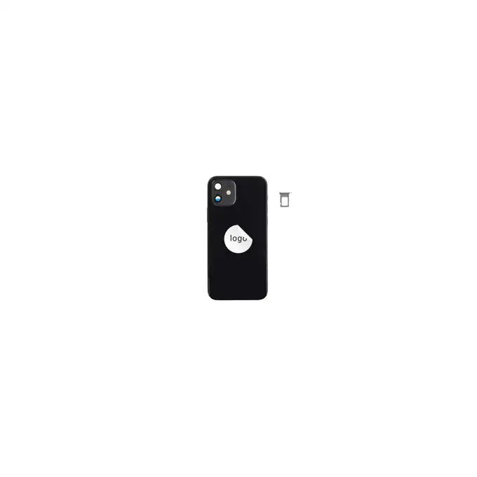 Klapka baterii (Pulled B) incl. small parts - Czarna; do iPhone 12