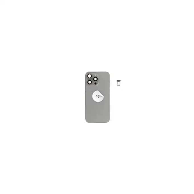 Klapka baterii (Pulled B) incl. small parts - Szara; do iPhone 15 Pro Max