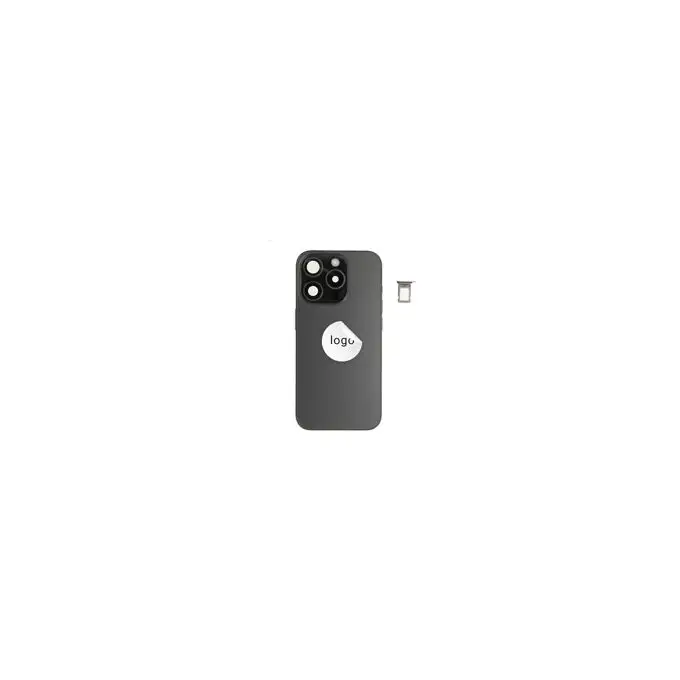 Klapka baterii (Pulled C) incl. small parts - Czarna; do iPhone 15 Pro