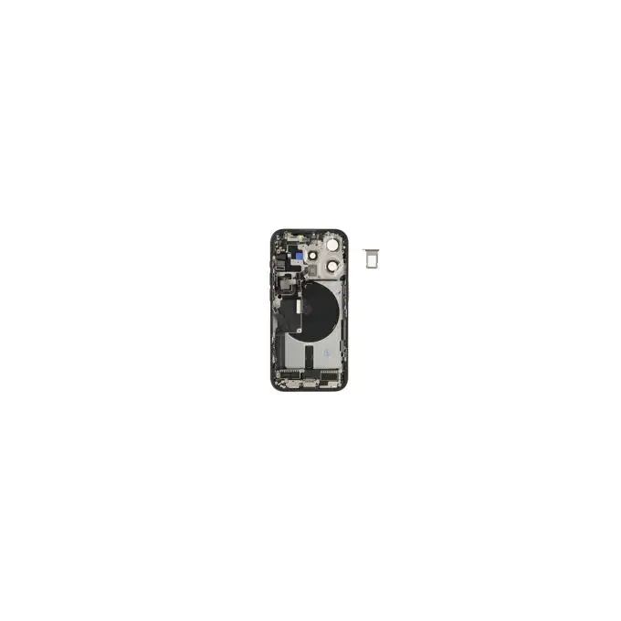 Klapka baterii (Pulled C) incl. small parts - Czarna; do iPhone 15 Pro