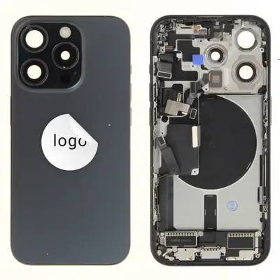 Klapka baterii (Pulled C) incl. small parts - Niebieska; do iPhone 15 Pro