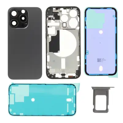 Klapka baterii (excl. Logo) - Czarna ; do iPhone 15 Pro