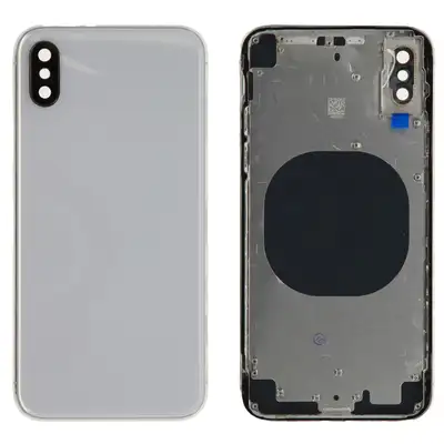Klapka baterii (excl. Logo) - Srebrna; do iPhone X