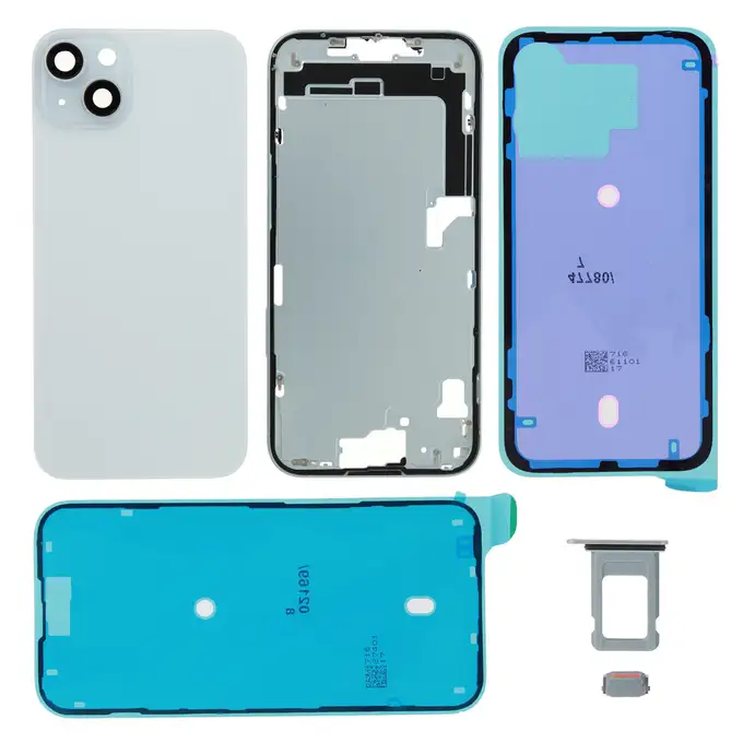 Klapka baterii kit (excl. Logo) - Niebieska; do iPhone 15 Plus