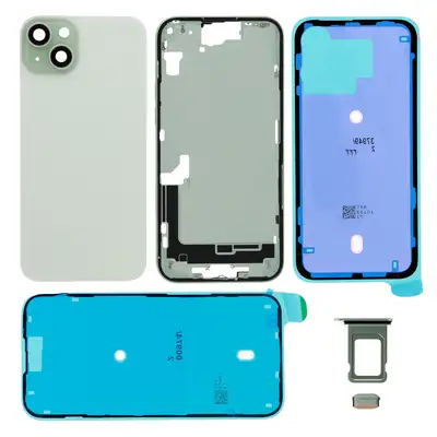 Klapka baterii kit (excl. Logo) - Zielona; do iPhone 15 Plus