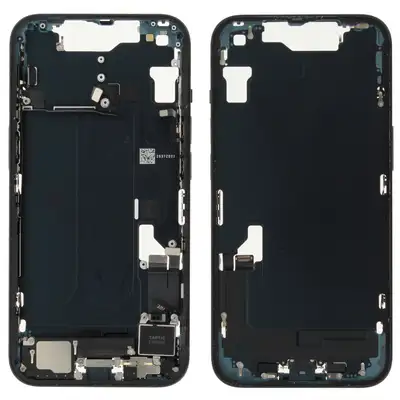 Korpus środkowy (Pulled A) incl. small parts - Czarny; do iPhone 14