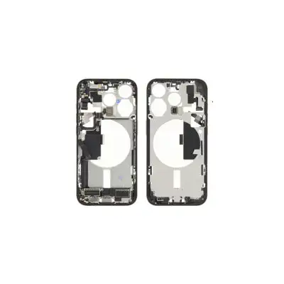 Korpus środkowy (Pulled C) incl. small parts - Czarny; do iPhone 15 Pro