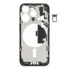 Korpus środkowy (Pulled C) incl. small parts - Czarny; do iPhone 15 Pro