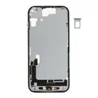 Korpus środkowy (Pulled C) incl. small parts - Niebieski; do iPhone 15