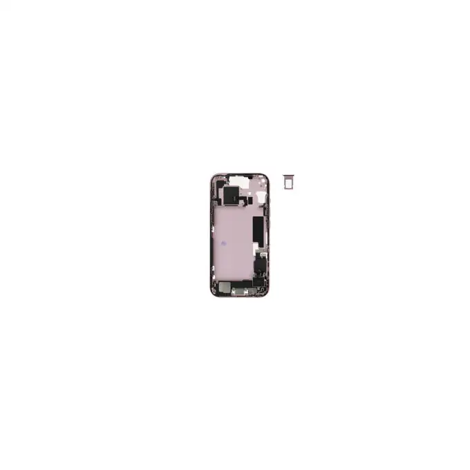 Korpus środkowy (Pulled C) incl. small parts - Różowy; do iPhone 15