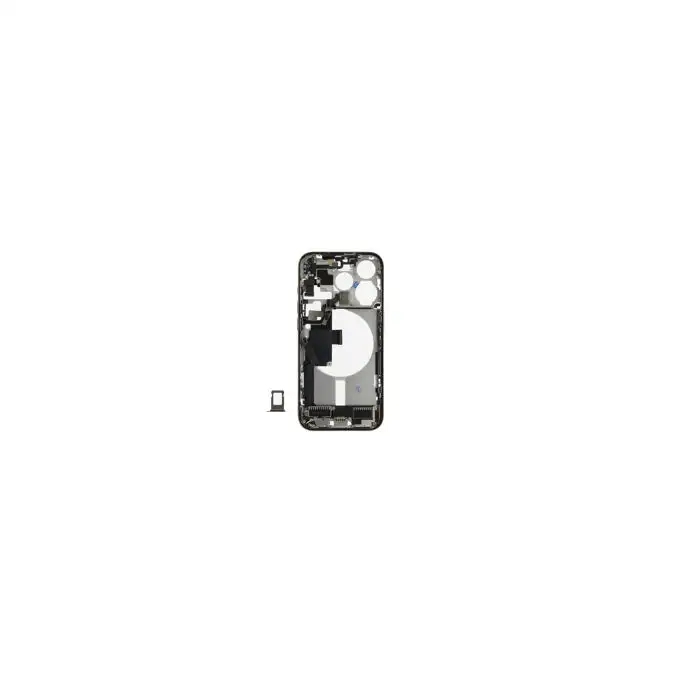Korpus środkowy (Pulled C) incl. small parts - Szary; do iPhone 15 Pro