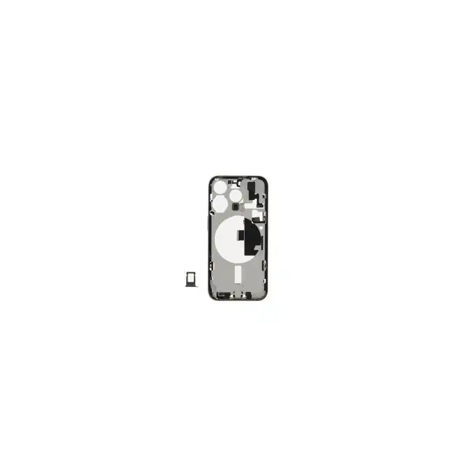 Korpus środkowy (Pulled C) incl. small parts - Szary; do iPhone 15 Pro