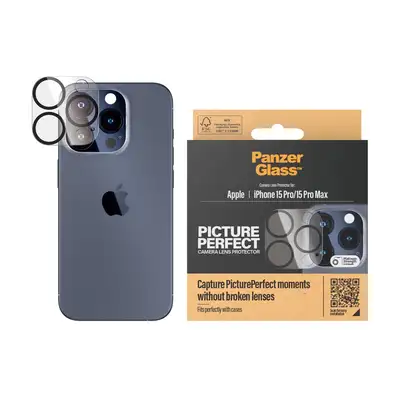 PanzerGlass Picture Perfect iPhone 15 Pro 6.1&quot; / 15 Pro Max 6.7&quot; czarny/black 1137 camera lens